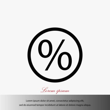 yüzde simge vektör