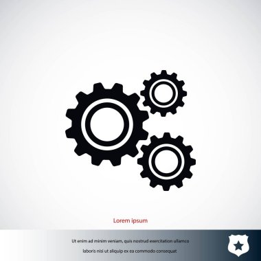 dişli simge vektör