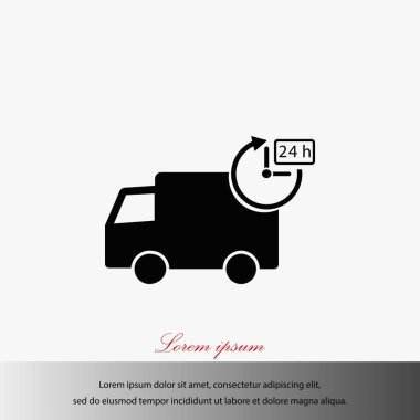 Teslimat simge vektör