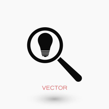 mikroskop ve ampul simgesi