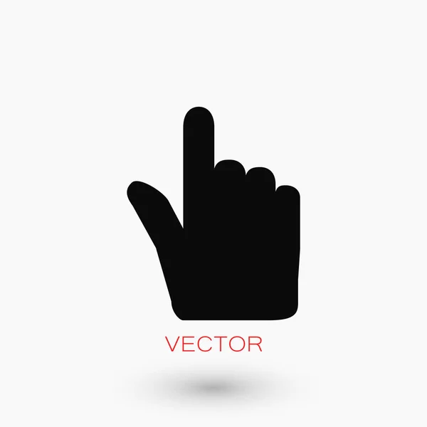 Mão cursor vecior ícone — Vetor de Stock