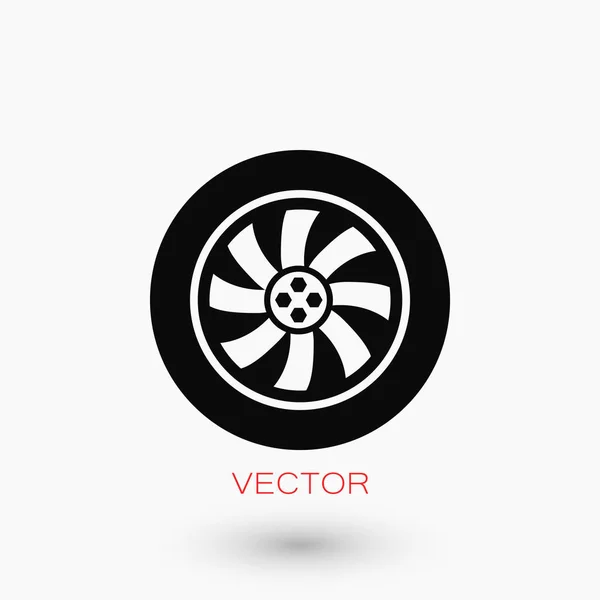 Значок вектора колеса — стоковый вектор