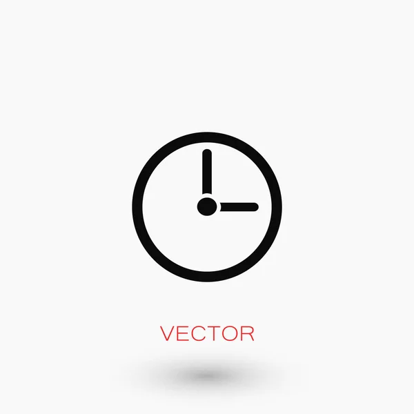 Uhr-Icon-Vektor — Stockvektor