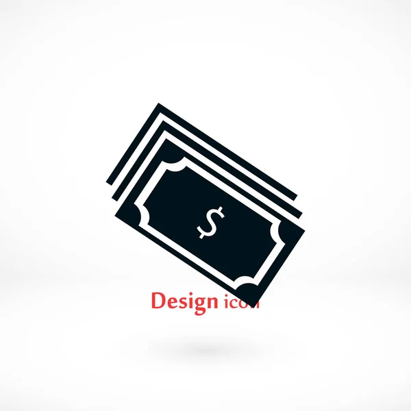 Geld pictogram vector — Stockvector