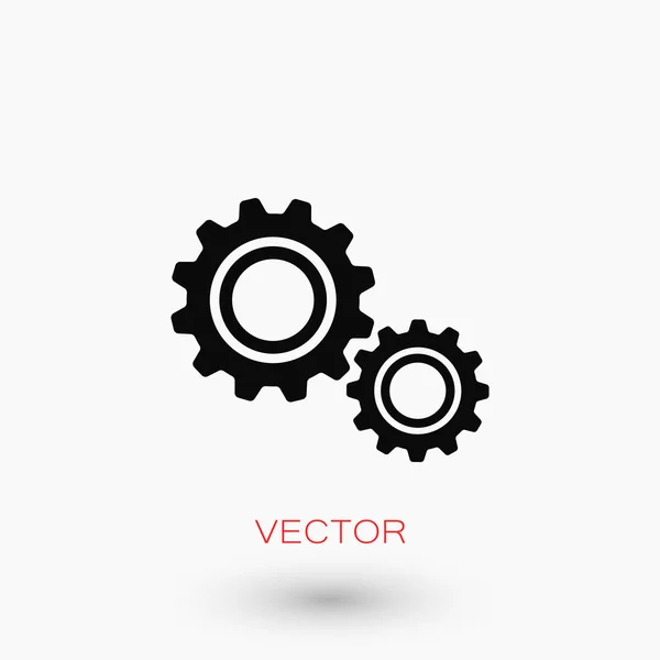 Redskap ikonen vektor歯車のアイコン ベクトル — ストックベクタ