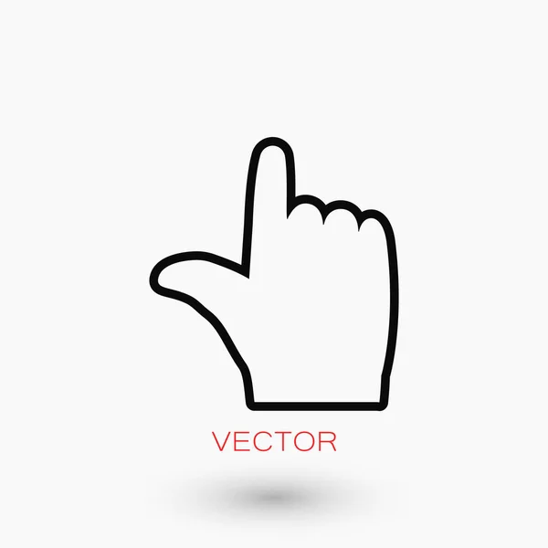 Pictogram van een hand vector — Stockvector