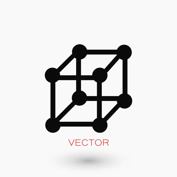 Würfelsymbolvektor — Stockvektor