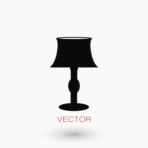 Icono de lámpara de mesa — Archivo Imágenes Vectoriales