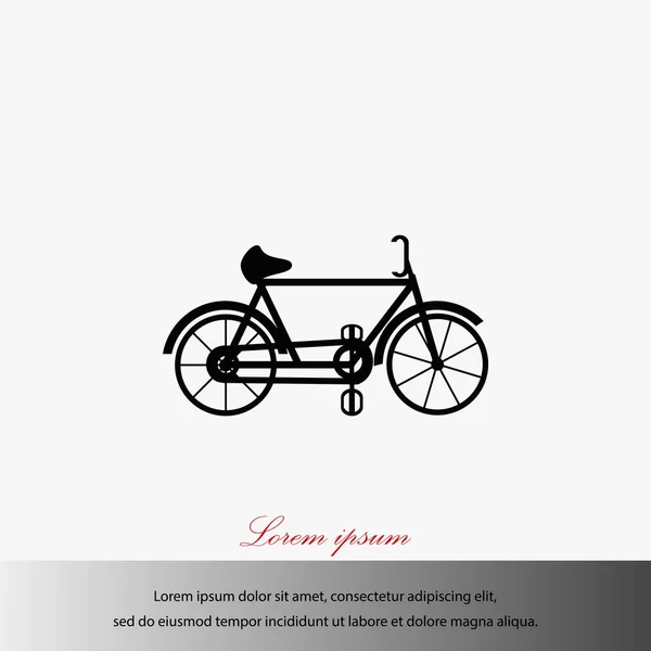 Icône vectorielle vélo — Image vectorielle