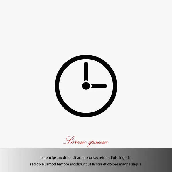 Clock icon vector — Stock Vector