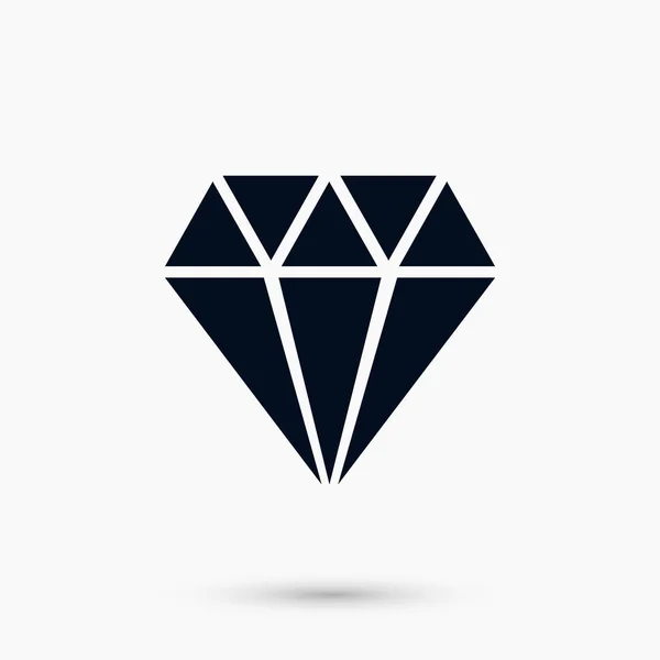 Diamant-Vektorsymbol — Stockvektor