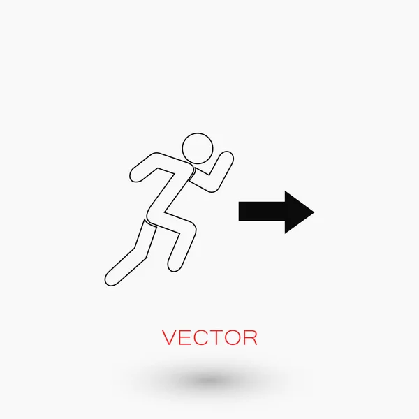 Hombre icono vector — Vector de stock