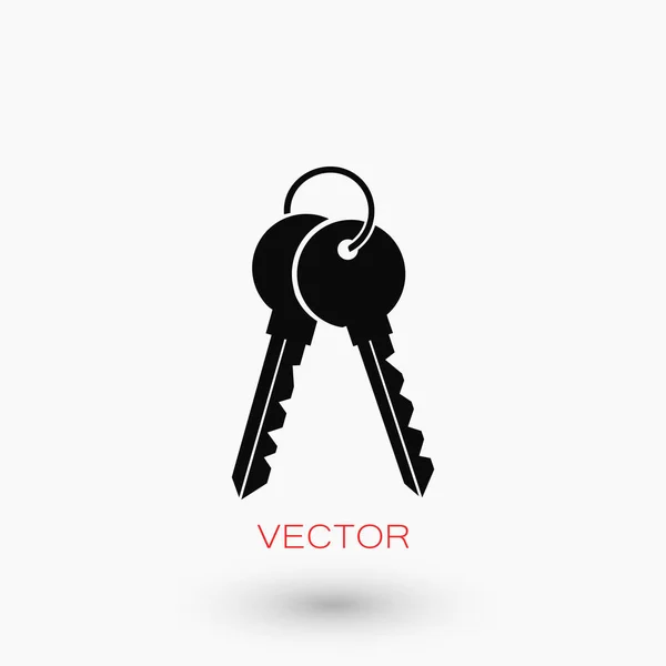 Llaves Icono vector — Vector de stock