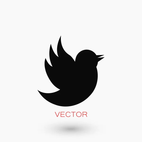 Doodle-Vogel-Symbol — Stockvektor