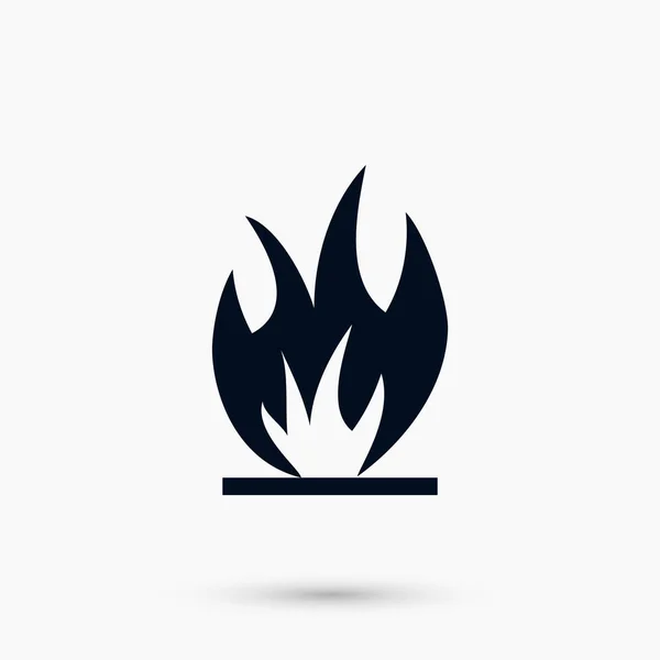 Oheň ikony vektor — Stockový vektor