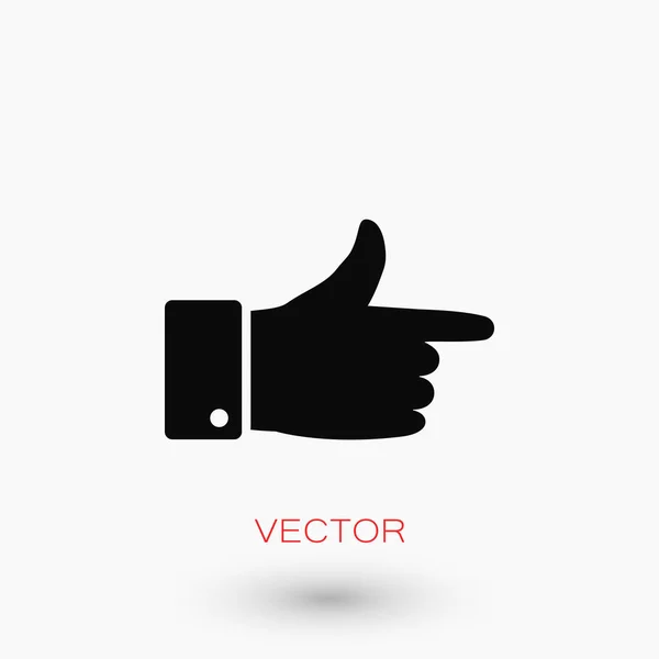 Vetor ícone mão — Vetor de Stock