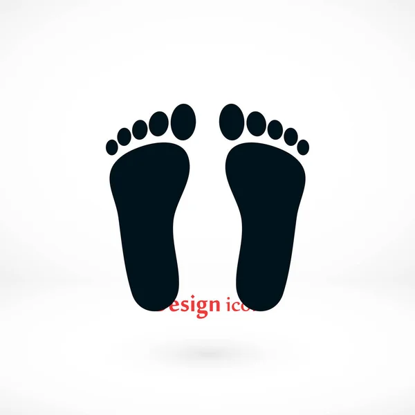 Foot vector icon — Stock Vector