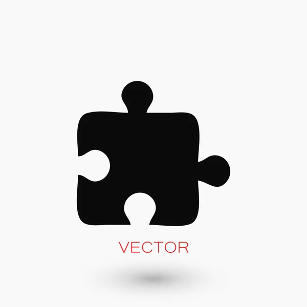 Puzzle icono vector — Vector de stock