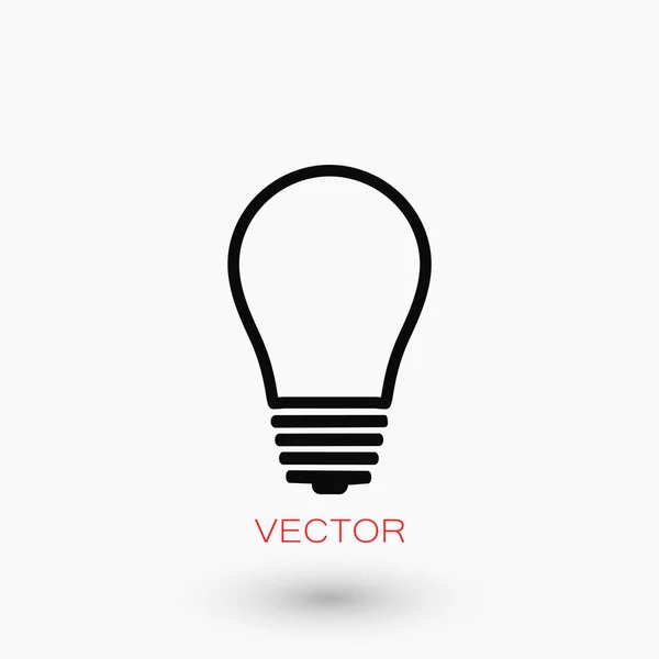 Icono de bombilla — Vector de stock