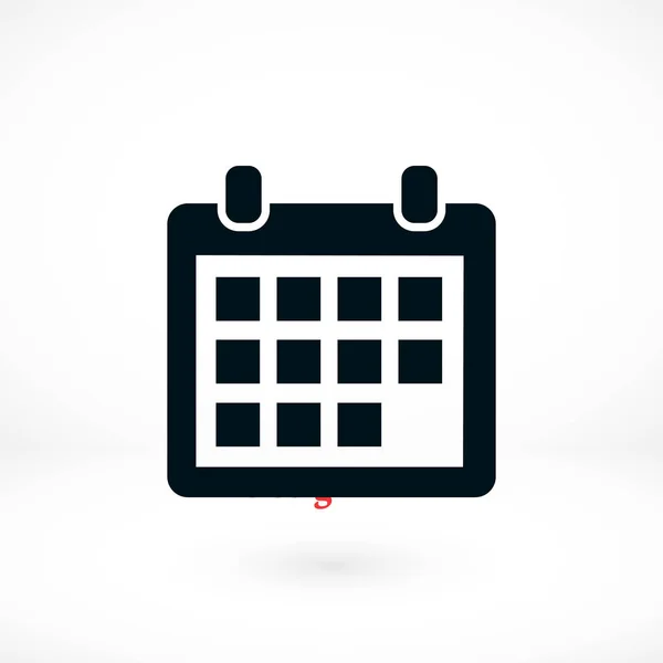 Calendario Icono vector — Archivo Imágenes Vectoriales