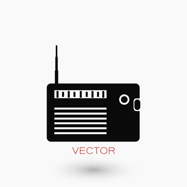 Icône radio vecteur — Image vectorielle