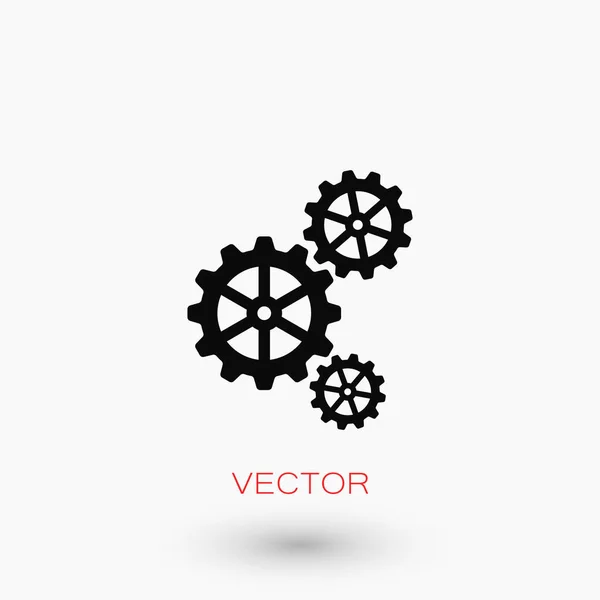 Engranaje icono vector — Vector de stock