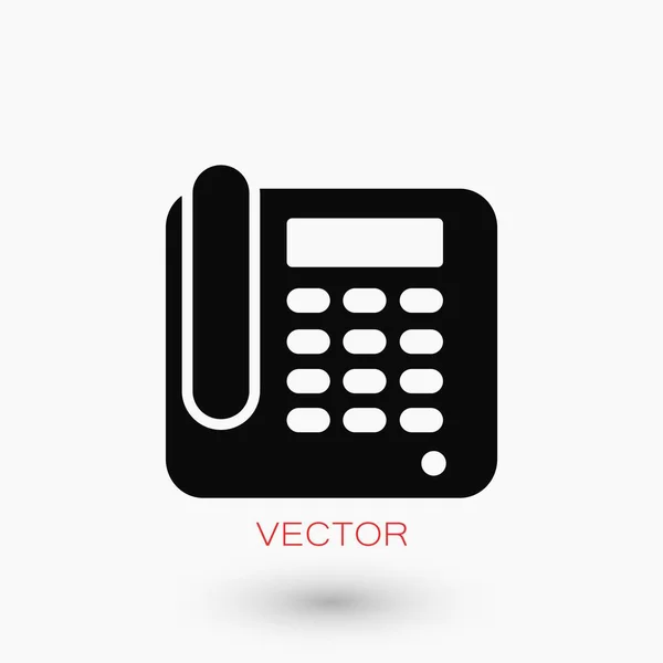 Icono de teléfono de oficina — Vector de stock