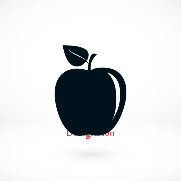 Vector icono de manzana — Archivo Imágenes Vectoriales