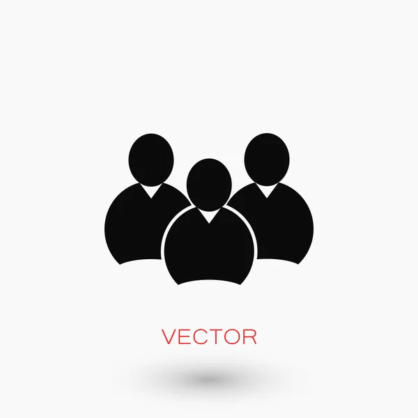 Gruppen-Icon-Vektor — Stockvektor