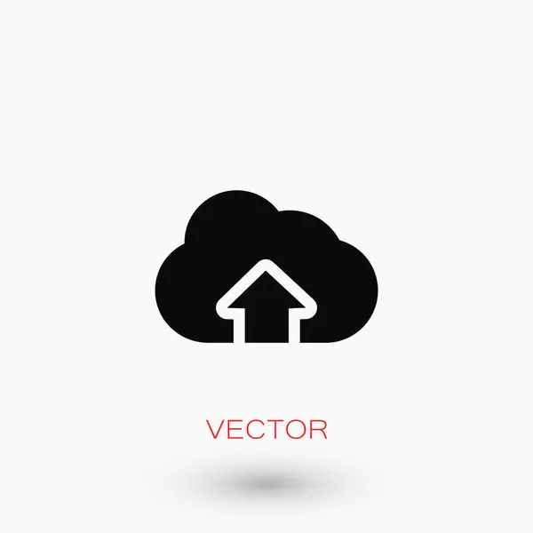 Nube signo icono — Vector de stock