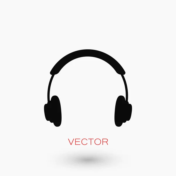 Headphone icon vector — Stock Vector