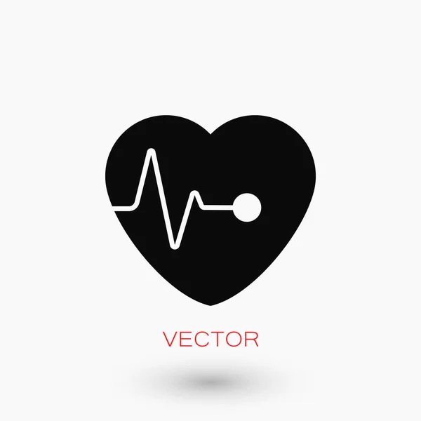 Coração vetor ícone — Vetor de Stock