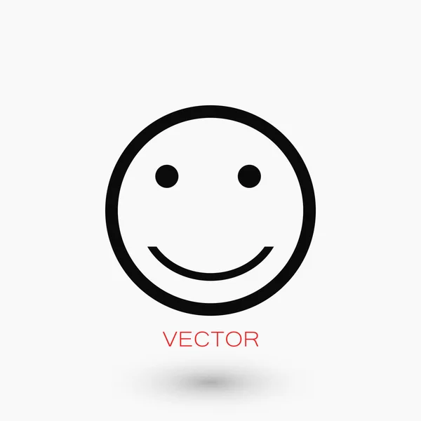 Sourire icône vecteur — Image vectorielle