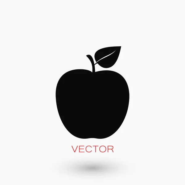 Vector icono de manzana — Vector de stock