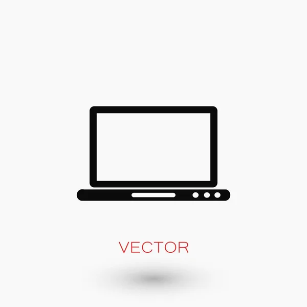 Monitor ícone vetor —  Vetores de Stock