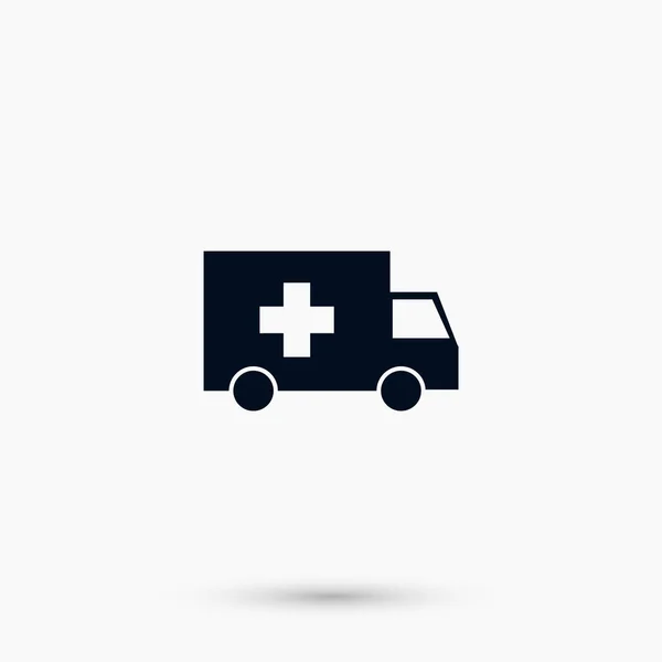 Icône de voiture d'ambulance — Image vectorielle