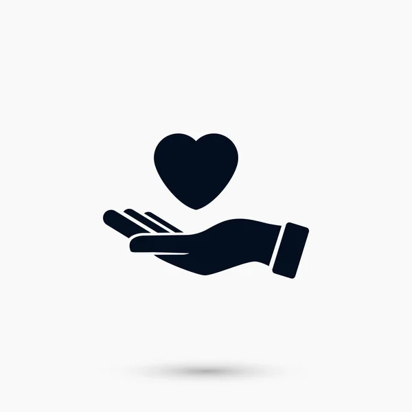 Руки значка серця — стоковий вектор