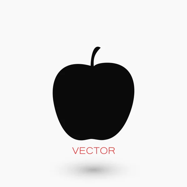 Pomme icône vecteur — Image vectorielle