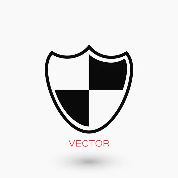 Ícone de sinal escudo — Vetor de Stock