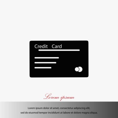 Kredi kartı vektör simgesi