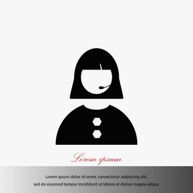 Kadının yüz simgesi