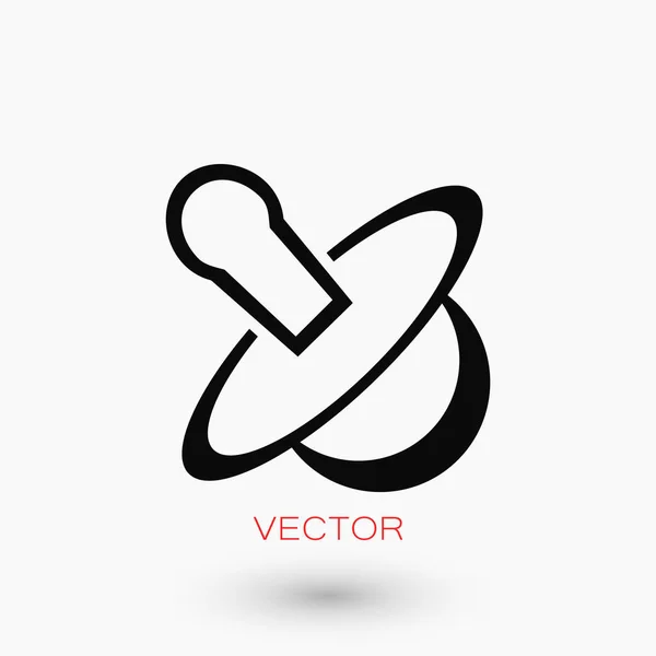 Baby-Dummy-Vektor-Symbol — Stockvektor