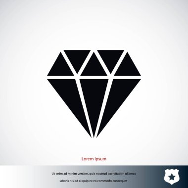 Elmas vektör simgesi