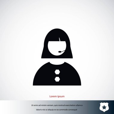 Kadının yüz simgesi