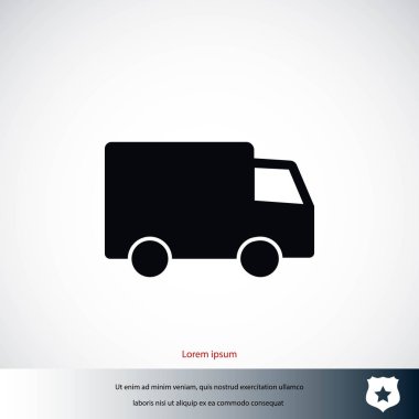 Kamyon Vektörü Simgesi 