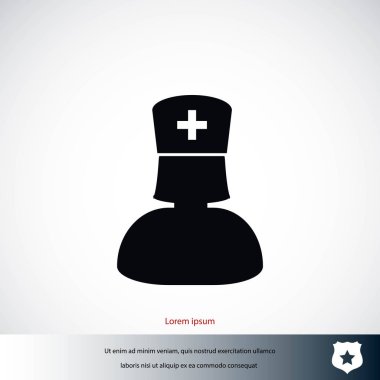 Hemşire simge vektör