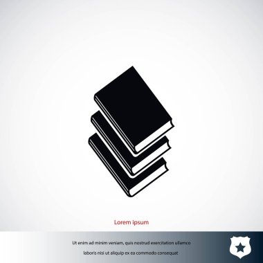 Kitaplar simgeler vektör.