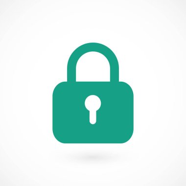 asma kilit simgesi vektör