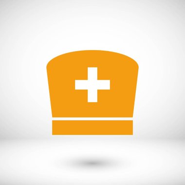 Düz hemşire simgesi