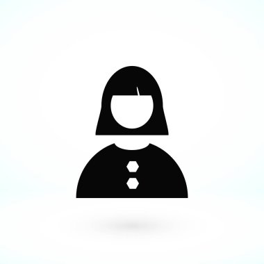 kadın simge vektör